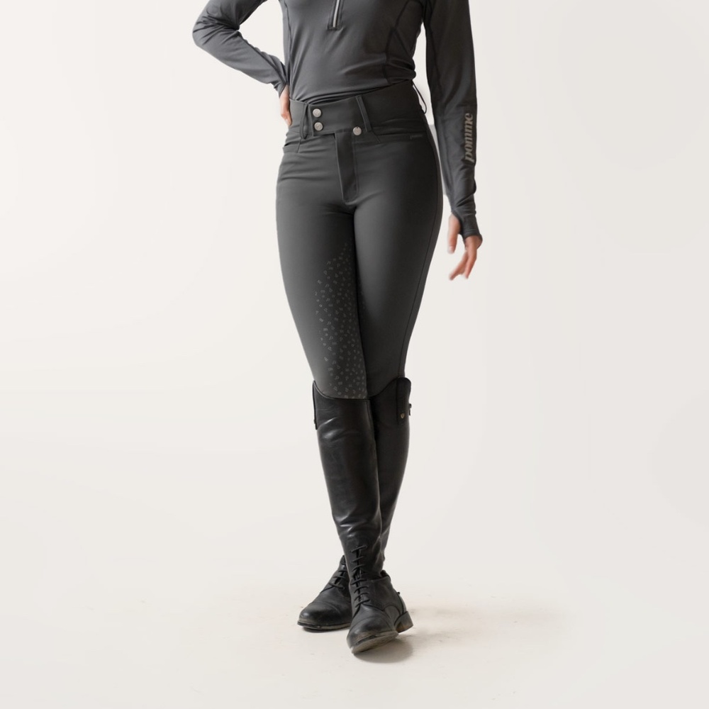 Pomme Nellie Dark Shadow Classic Horseback Riding Breeches, small nwot